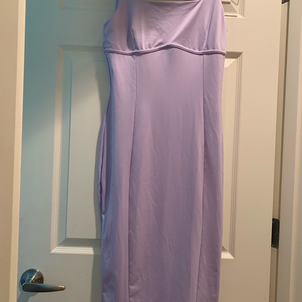 Gaze One Shoulder Lavender Dress